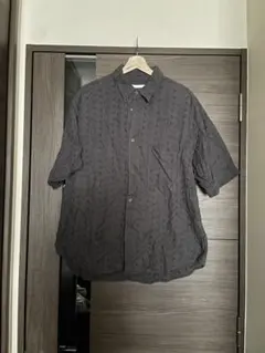 【美品】WYM LIDNM/EMBROIDERY SHEER SHIRT