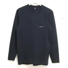 montbel ジオライン M.W.ラウンドネックシャツ Men's 黒Lサイズ