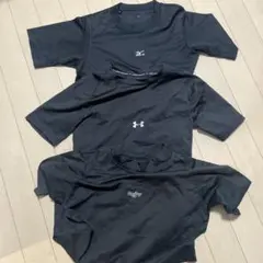 野球アンダーシャツ 4枚セット　黒　Under Armour ミズノ　150