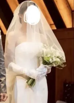 ウェディンググローブ、ベール、ピアスセット