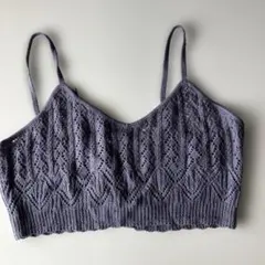 NICE CLAUP レース編みビスチェ Fサイズ