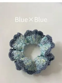 淡色 春夏 シュシュ‪ ハンドメイド‪ 編み物‪ かぎ針編み 毛糸 コットン