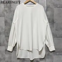 【BEARDSLEY】Tブラウス スリット FREEサイズ ホワイト 白のサムネイル