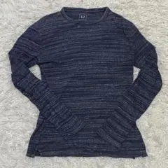 GAP ネイビー ストライプ 長袖カットソー