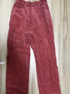 コーデュロイ赤ワークパンツ