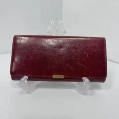 COACH コーチ 長財布 がま口 コインケース 赤系