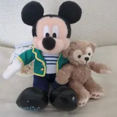 ディズニーシー ワンダフルヴォヤッジ　ミッキー　ダッフィー ぬいぐるみバッジ