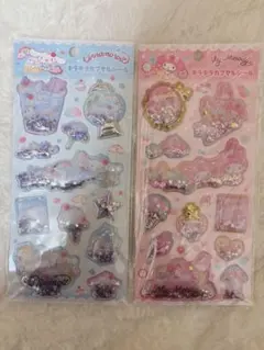 サンリオ　シナモロール　マイメロ　キラキラカプセルシール