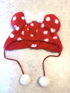 ディズニー ミニー　ファンキャップ　水玉