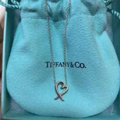 Tiffany ダブル ラビングハート ネックレス SV925 箱・巾着付き - メルカリ