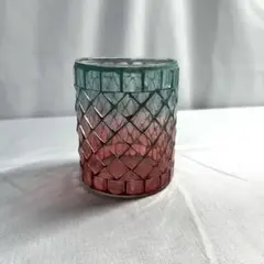 ガラス工芸品 青赤グラデーション