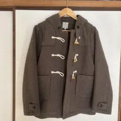 ブラウン ダッフルコート フード付き