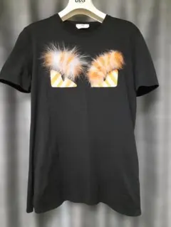 FENDI フェンディ ミンクファー　モンスター Tシャツ黒 44　SSENSEのサムネイル