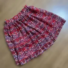 MPS 花柄 フレアスカート レッド 100cmのサムネイル