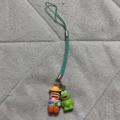 ♪ カールおじさん 　携帯ストラップ 　カエル　希少品