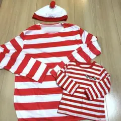 最安値⭐️未使用⭐️ウォーリー⭐️仮装⭐️ハロウィン⭐️キッズTシャツ付き