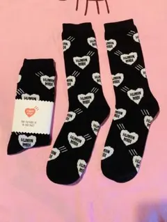 HUMAN MADE ソックス 靴下 ハート柄　22-24cm 2足セットのサムネイル