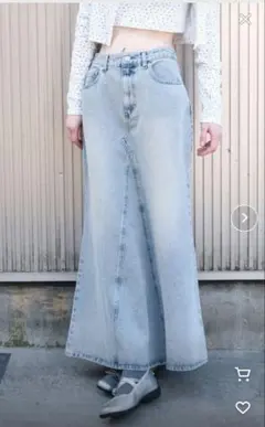 ヘザー Denim マーメイドロングスカート　319781
