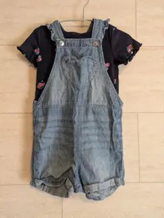 H&M デニムオーバーオール 92cm