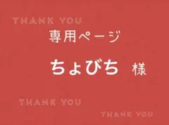 ちょびち様専用ページです。