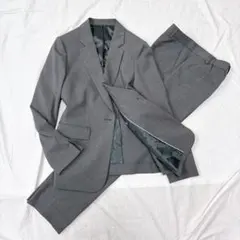 美品✨ アオキ MeWORK スーツ セットアップ グレー 9号 ウォッシャブル