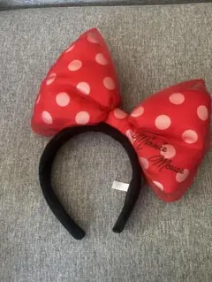 Disney Minnie Mouse カチューシャ 赤 水玉