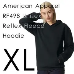 期間限定特価　アメリカンアパレル　ブラック　ＸＬ　スウェット　フーディ　男女兼用のサムネイル