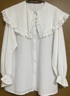 merry jenny メリージェニー　白　大襟ブラウス