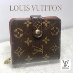 ルイヴィトン　モノグラム　コンパクトジップ　二つ折り財布　ラウンドファスナー