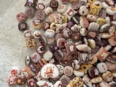 カスタムボールペン対応ビーズ 資材 チャーム　浮き彫りビーズ　ランダムセット