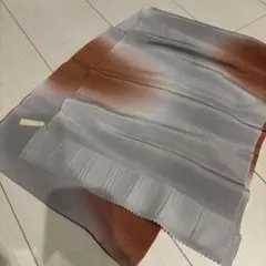 帯揚げ グラデーション 茶色 灰色