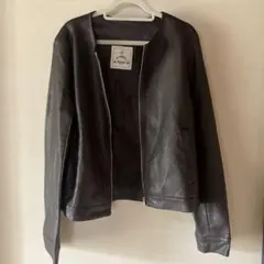 as know as 黒 レザージャケット
