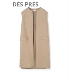 〈DES PRES〉リネンファブリックコンビロングジレのサムネイル
