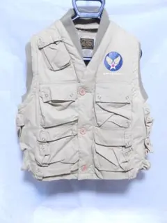 HOUSTON ARMY AIR FORCE C-1 ミリタリー ベスト Mのサムネイル
