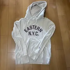 美品 Champion チャンピオン パーカー スウェット サイズL ベージュ