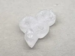 ローズクォーツ　蛇　パーツ　ビーズ　ブレスレット　ほんのりピンク色　ヘビ