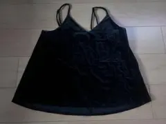 ブラックベルベットキャミソール