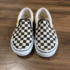 20cm VANS チェック柄 スリッポン　チェッカー