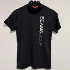 美品 ビームスゴルフ 近年 半袖モックネックシャツ XL ネイビー 速乾 ロゴ 美品 ビームスゴルフ 近年 半袖モックネックシャツ XL ネイビー 速乾
