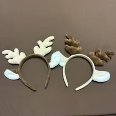 トナカイ カチューシャ 2個セット クリスマス コスプレのサムネイル