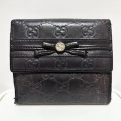 GUCCI グッチ 財布 二つ折り レディース リボン グッチ(GUCCI)|GUCCI リボンモチーフ二つ折り財布|【ハードオフ公式