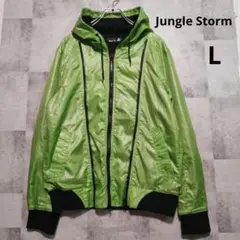 Jungle Storm フード付きナイロンジャケット ライムグリーン Lのサムネイル