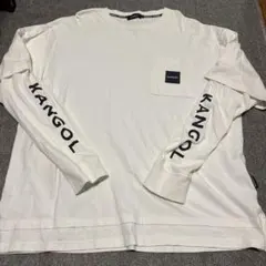 KANGOL ホワイト長袖カットソーL