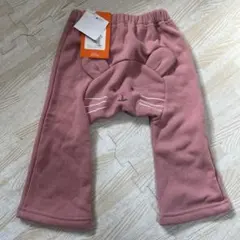 【新品未使用】しまむら ウサギデザイン ピンクパンツ 90 裏起毛