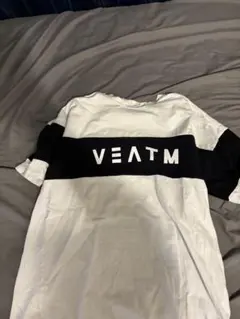 【VEATM】トレーニングTシャツ ホワイト×ブラック ジムウェア