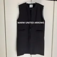 MARW UNITED ARROWS ジレ ベスト 黒 ユナイテッドアローズ