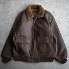 90's■RAFFAELLO A-2 G-1 レザージャケット 羊革 本革