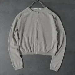 【極美品】近年 エヴァムエヴァ カシミヤ100%カーディガン S グレー 洗えるのサムネイル