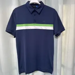 J.LINDEBERG ゴルフ ポロシャツ M 紺 ノア スリム TXジャージ