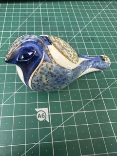 ロイヤルコペンハーゲン　陶器製 鳥笛鳥のオブジェ 置物 ブルー系 ロイヤルコペンハーゲン 陶器製 鳥笛鳥のオブジェ 置物 ブルー系
